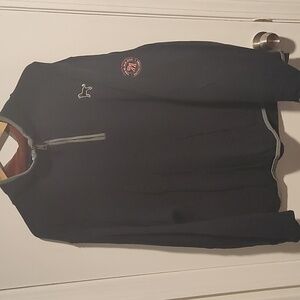 Black dog zipper sweatshirt